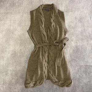 Vintage Crochet Knit Forever 21 Sleeveless Cardigan